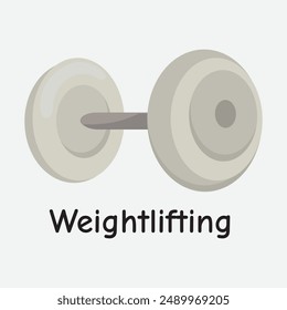 Weightlifting Weights Vector Graphic illustration