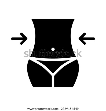 Weightloss glyph vector icon isolated. Weihgtloss stock vector icon for web, mobile app and ui design