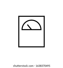 Weightmeasure icon vector illustration logo for many purpose. Isolated on white background. – Vector