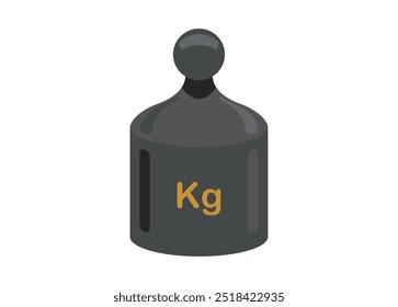 Weights block. Simple flat illustration.
