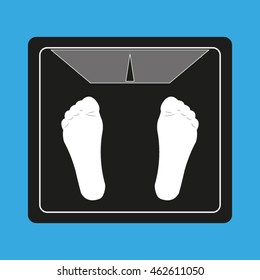 weights, body weight measurement, vector icon