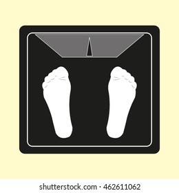 weights, body weight measurement, vector icon