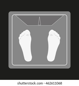 weights, body weight measurement, vector icon