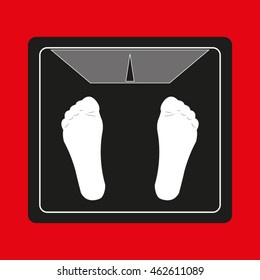 weights, body weight measurement, vector icon