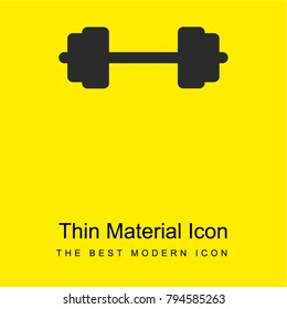 Weights bright yellow material minimal icon or logo design