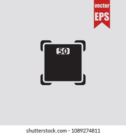 Weights floor icon in trendy isolated on grey background.Vector illustration.