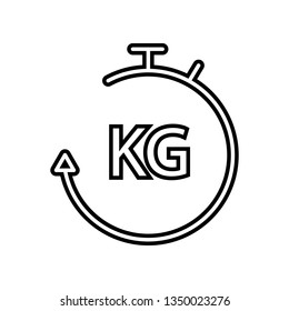 Weights icon. Element of logistics for mobile concept and web apps icon. Glyph, flat icon for website design and development, app development