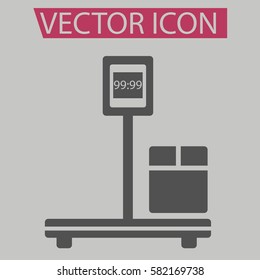 Weights icon isolated sign symbol and flat style for app, web and digital design.
