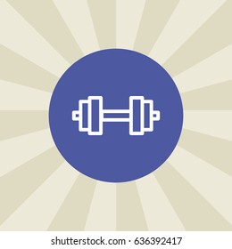 weights icon. sign design. background