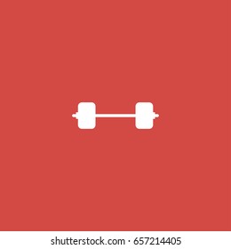 weights icon. sign design. red background