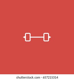 weights icon. sign design. red background