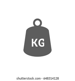 Weights icon in trendy flat style isolated on white background. Symbol for your web site design, logo, app, UI. Vector illustration, EPS