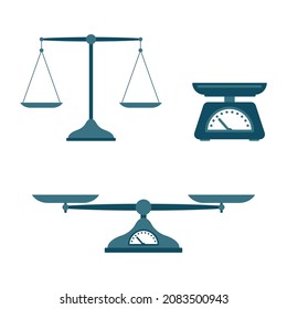 Ilustración de ponderación ajustada en estilo plano. Imagen vectorial para diseño web en fondo blanco.