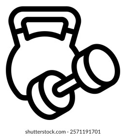 Weights Simple Vector Icon Collection