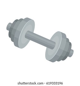 Weights for training. Metal training tools.Gym And Workout single icon in cartoon style vector symbol stock illustration.