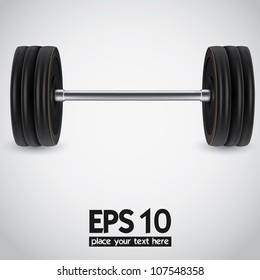 weights vector illustration background. Barbel varian 2