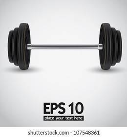 weights vector illustration background. Barbel varian 1