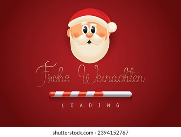 Weihnachtskarte mit bunten dekorativen Weihnachtsmotiven und Santa Claus. Vektorgrafik.

Übersetzen: Frohe Weihnachten 