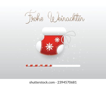 Weihnachtskarte mit bunten dekorativen Weihnachtsmotiven. Vektorgrafik.

Übersetzung: Frohe Weihnachten 