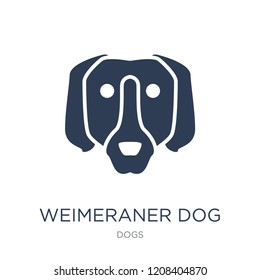 Weimeraner dog icon. Trendy flat vector Weimeraner dog icon on white background from dogs collection, vector illustration can be use for web and mobile, eps10