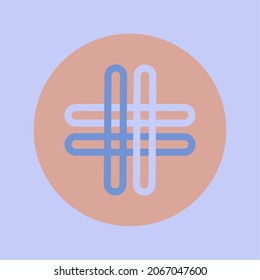 Weird abstract vector symbols logo