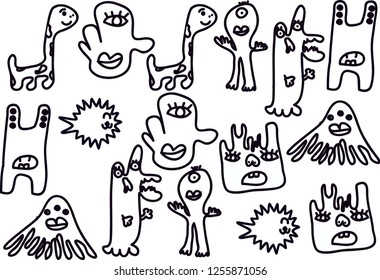 weird animal doodle 