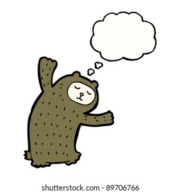 weird bear cartoon character
