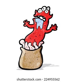 monstruo raro de caricatura