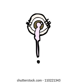 caricatura de ojos rara