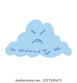 Weird Face Cloud illustration ,good for graphic design resources, children book, cover books, posters, pamflets, stickers and more.