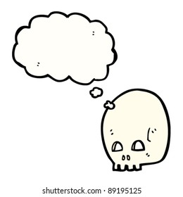 weird halloween skull cartoon