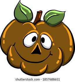 Calabaza rara, ilustración, vector sobre fondo blanco