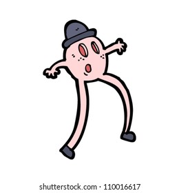 weird retro cartoon man