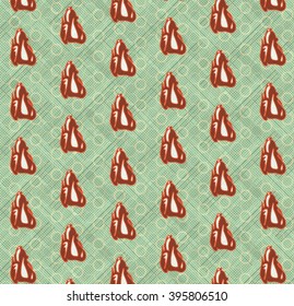 Weird Texture with human organs. Red. Heart.