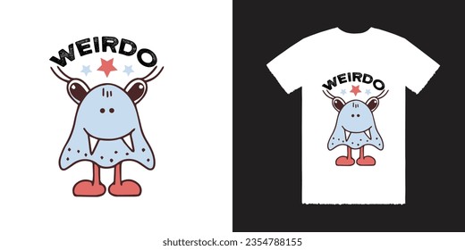 Weirdo Vector T Shirt Design Weirdo T Shirt Design Typografie T Shirts Design