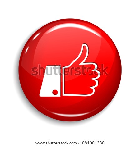 Wel ldone Thumbsup Round Vector Web Element Circular Button Icon Design Stock photo © 