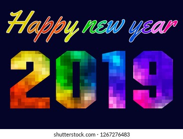Welcome 2019 illustration vector