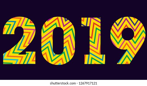 Welcome 2019 illustration vector
