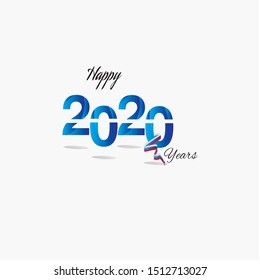 Welcome 2020. New Year. Path to New Year. Businessman and Businesswoman with briefcase in hand walking on red carpet to the 2020 New Year. Creative Idea. Vector Illustration.