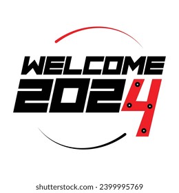 Welcome 2024 New Uncommon Typography Design