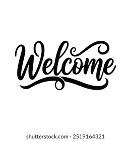 welcome 2025 lettering vector design