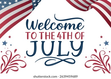 Welcome to the 4th of July Celebration Banner