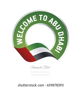 Welcome to Abu Dhabi UAE flag logo icon