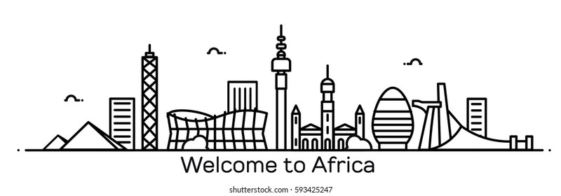 Welcome to Africa. Vector  illustration