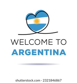 Welcome to Argentina, Vector Illustration.