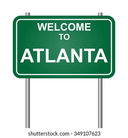 Welcome to Atlanta vector