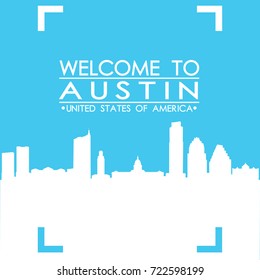 Welcome to Austin Skyline City Flyer Design Vector art.