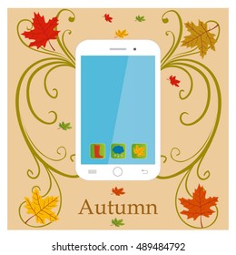 Welcome Autumn with a beautiful white mobile