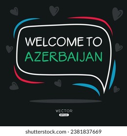 Welcome to Azerbaijan, Vector Illustration.