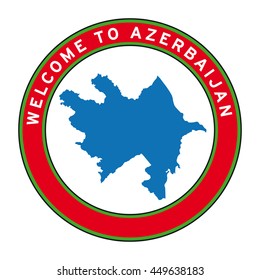 Welcome to Azerbaijan vector logo